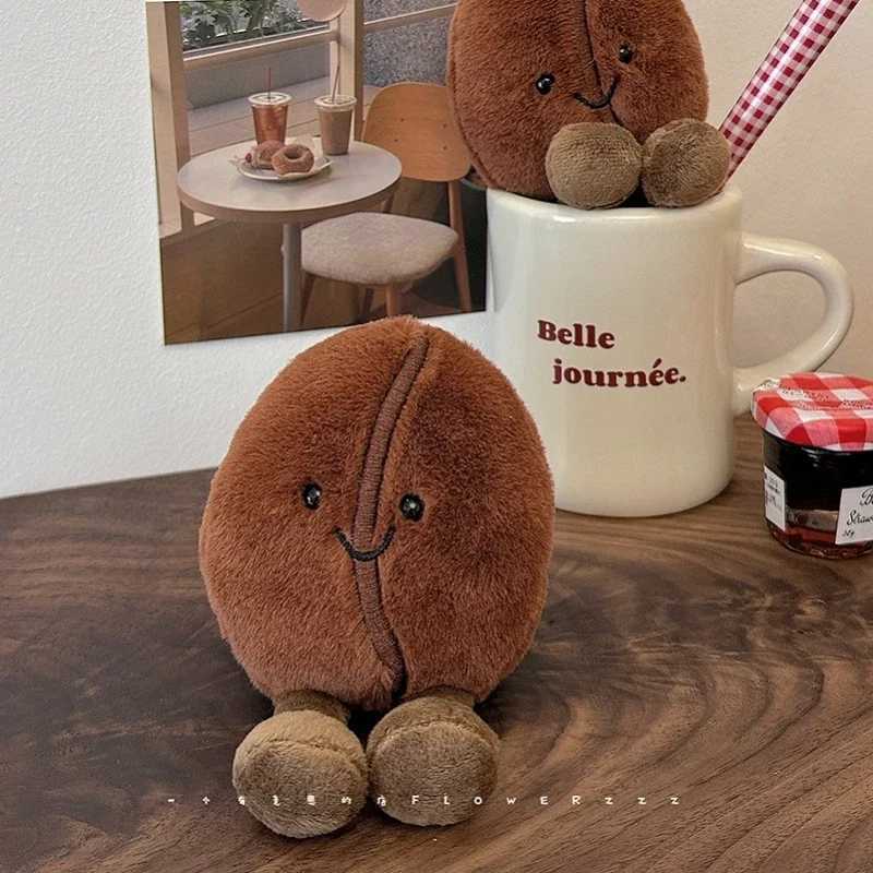 Adorably Coffee Bean Plushies Soft Doll Brown Coffee Food With Foot Plush Toy Funny Home Decor Xmas Gifts Girl J251020