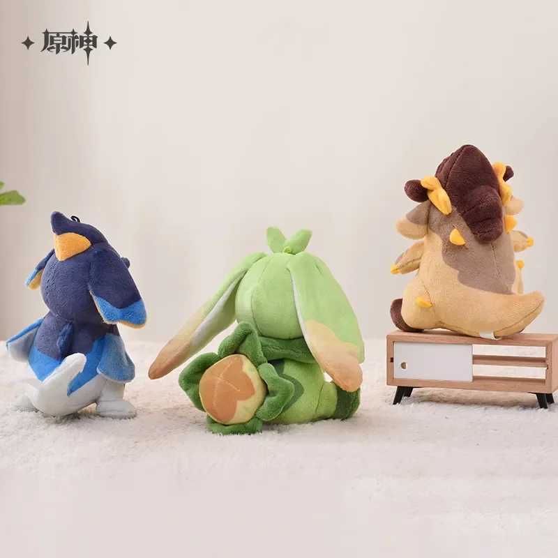Sunsyea Genshin Impact Official Merch miHoYo Blaze To Natlan Series Plush Keychain Doll Tepetlisaur Whelp J251020