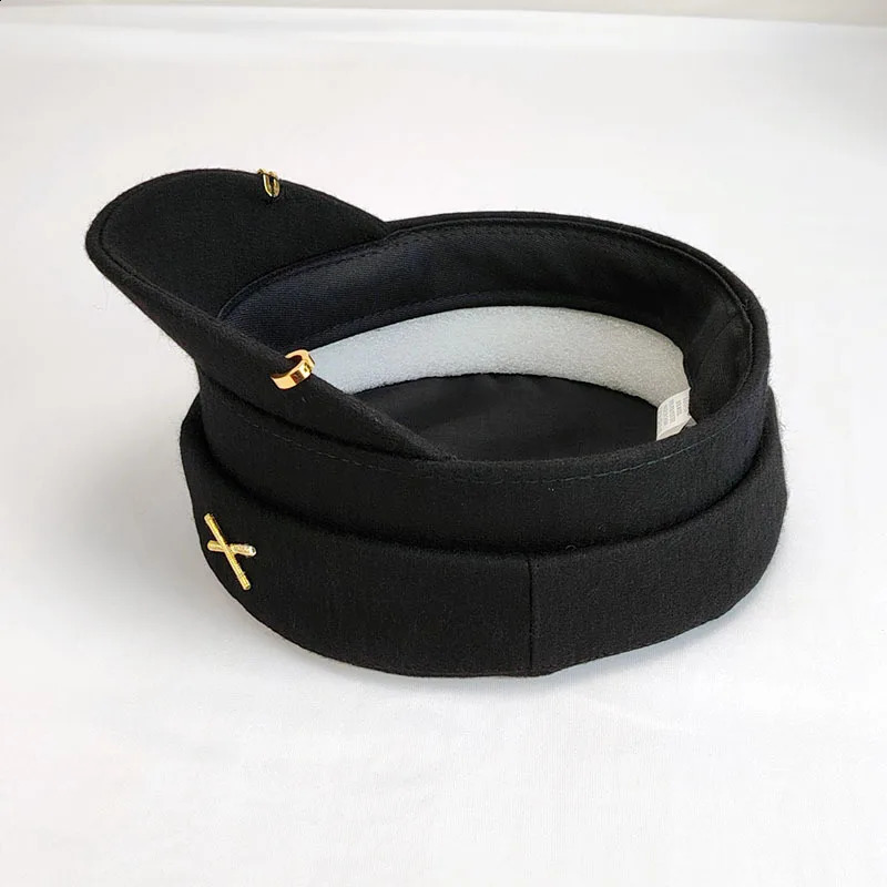 Earring Woolen sboy Caps for Women Letter RB Militray Hat Flat Top Cap Casual Gorras Visor Navy Hats 251104