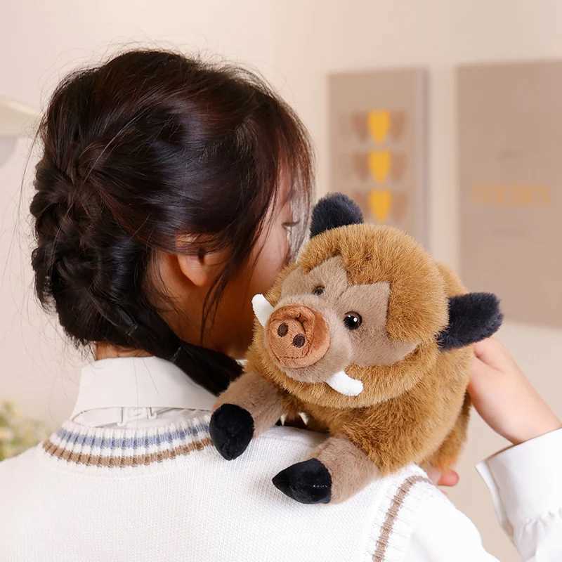 2530cm Simulation Wild Boar Plush Toy Eurasian Wild Boar Doll Cute Mountain Pig Doll Lovely Stuffed Doll Kawaii Toy Gifts J251020