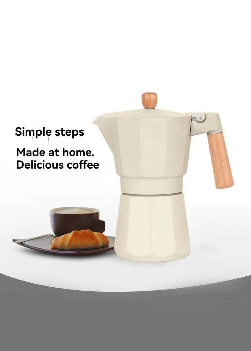 36cups Moka Pot Stovetop Camping Manual Cuban Coffee Maker Manual Camping Cuban Coffee Brewer for Making Cappuccino Latte Y251020
