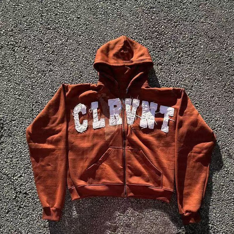 Y2K American Embroidered Letter Oversize Sweatshirt Mens And Womens Harajuku Casual Joker Straight Pants Two-Piece Suit 250210