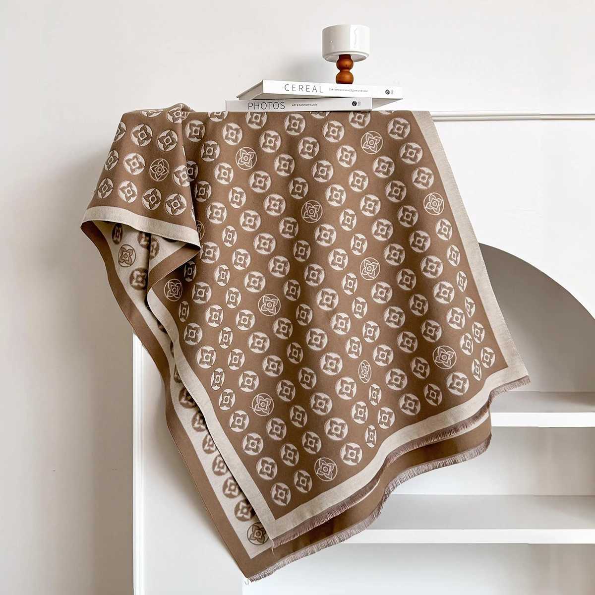 Luxury Winter Scarf Women Cashmere Warm Brand Foulard Female ShAWls WrAPs Thick Soft Bufanda Poncho Scarves StoleL251020