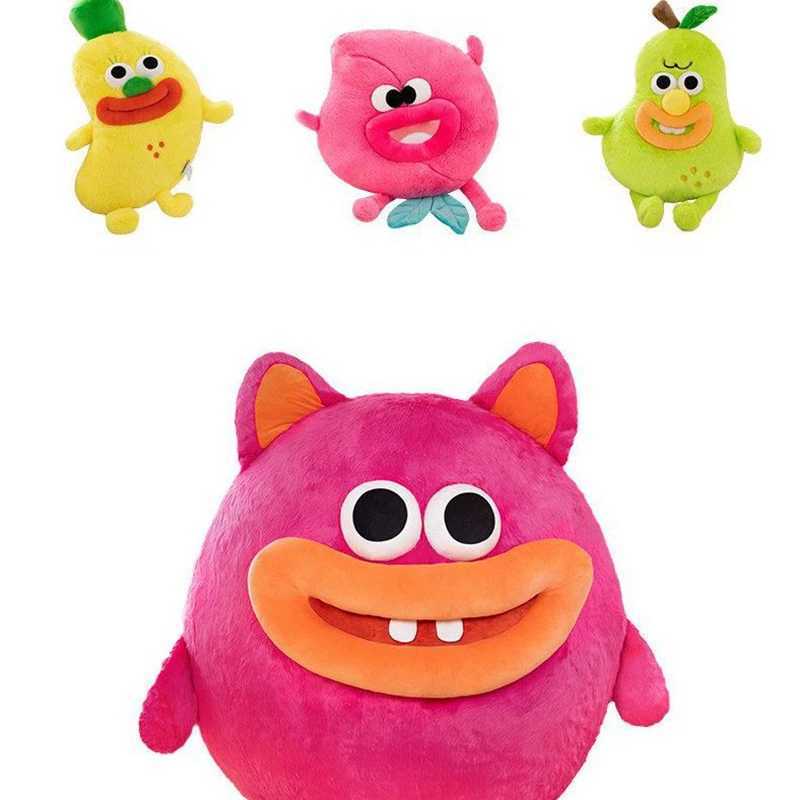 4049CM Fruit Monster Plush Toy Ugly Big Sausage Mouth Funny Little Monster Doll For Childrens Birthday Christmas Gift J251020
