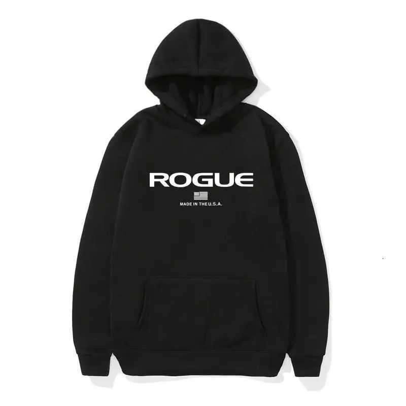 2025 Hoodie New Mens Sports Brand Rogue Fitnes Hooded Sweater Sports Cotton Fleece Men Pullovers Hip Hop hombre ropa Sweatshirt W251020