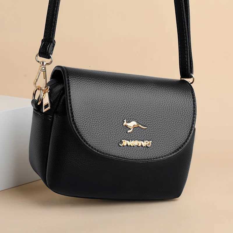 2025 New Soft Pu Leather Womens Bag with Multilayer Single Shoulder Crossbody Bag Fashion Small Square High Quality Phone BagT251020