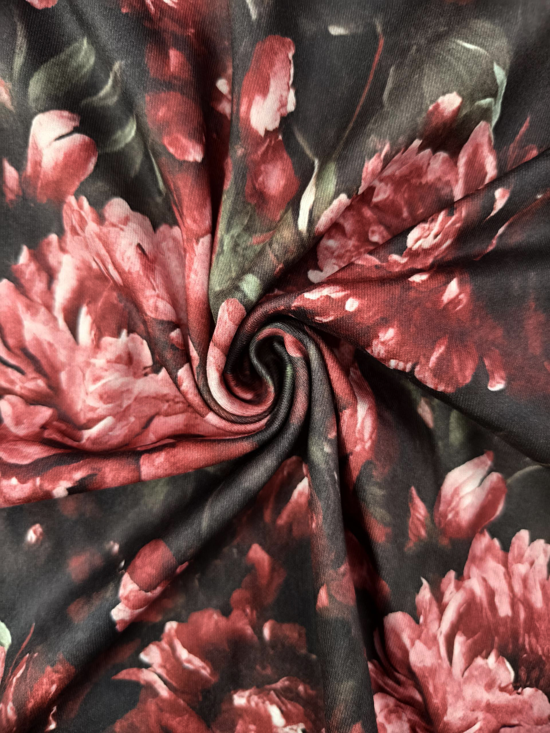 Women's Autumn & Winter New Retro Elegant Floral Printed Midi Skirt, Casual Commute & Dating Milk Silk Skir-CF56374