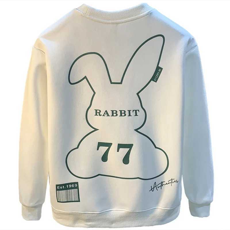 2024 autumn crew neck sweater mens street trend fashionable printed embroidered casual loose pullover long sleeve clothes W251020