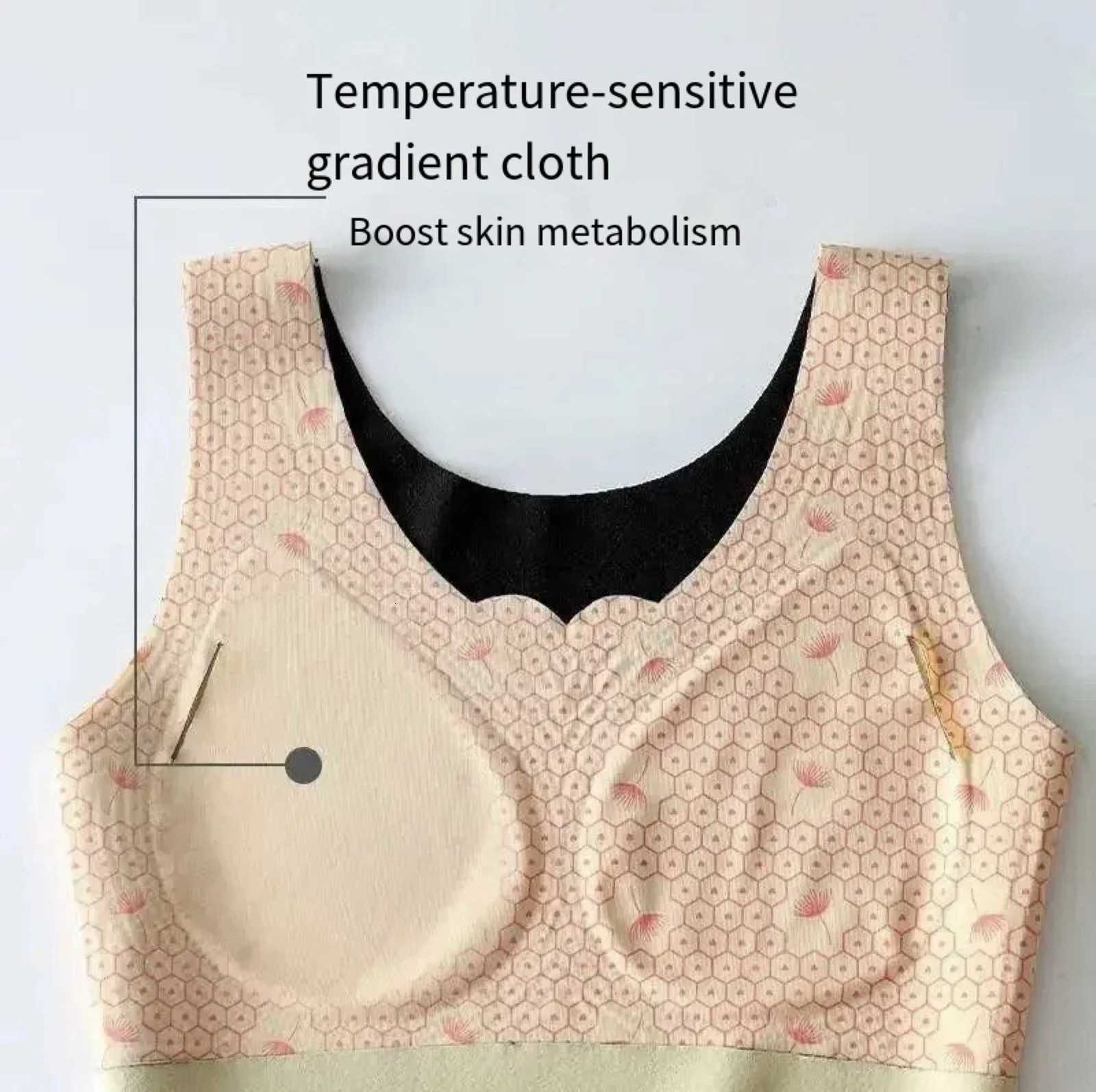 1pcs Woman Thermal Underwear Thermo Lingerie Autumn Winter Soft Warm Top Wear Thermo Vest Undershirt With Bra PaddedT251020