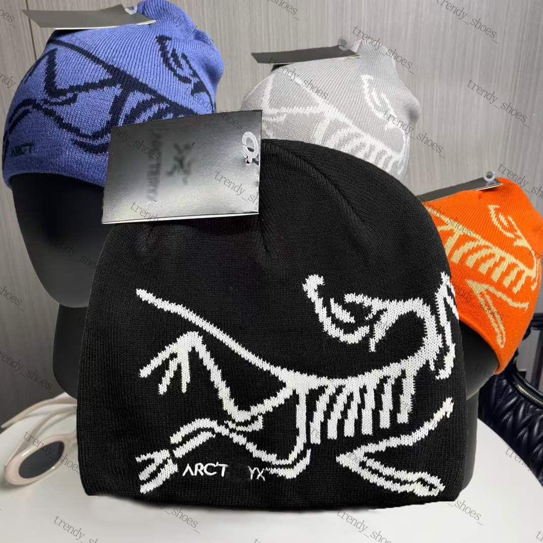 Designer wool arctwyrx hat Classic beanie GROTTO TOQUE Knitted Hat Cashmere Hat Arc Hat Women's Men's Beanie Fashionable embroidery Baseball cap Ancient Bird Pattern