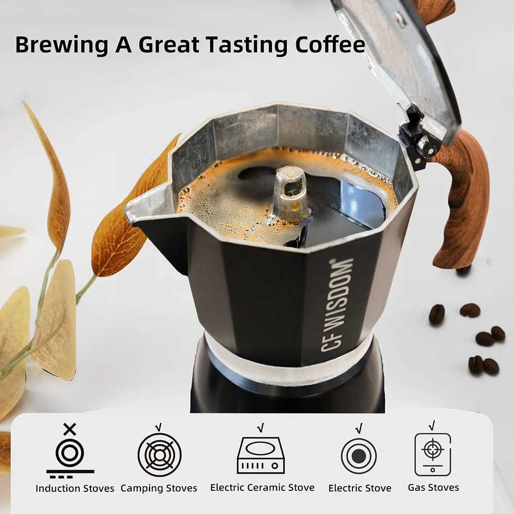 Moka Pot resso Maker Percolator Coffee Pot Moka Pot Gift for Holiday Thanksgiving Halloween Christmas Y251020