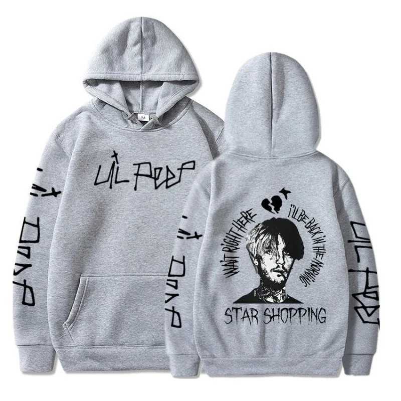 Rapper Lil Peep Cry Baby Hoodies Men Clothing Fashion Vintag Hoodies Fashion Letter Printed Graphic Sweatshirts Casual Harajuku W251020