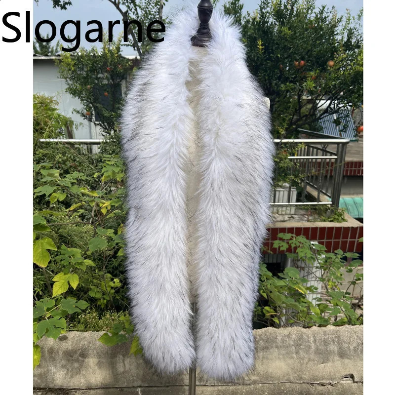 Women Winter 180CM Fur Scarf Ladies Long Thick Faux Fox Fur Wrap Fluffy Neckerchief Fur Collar Dress Cape Sexy Party Dress Shawl 251017