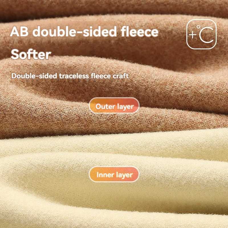 Winter Underwear Set With Seamless Brushed Round Neck Slim Fit Clothes Autumn Pants Womens Basic Warm SetT251020