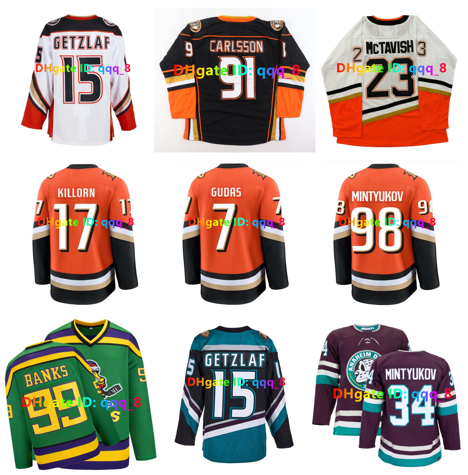 Radko Gudas Leo Carlsson Mighty Ducks Hockey Jerseys Anaheim Chris Kreider Mason McTavish Troy Terry Alex Killorn Teemu Selanne Paul Kariya DOSTAL Conway Size S-3XL