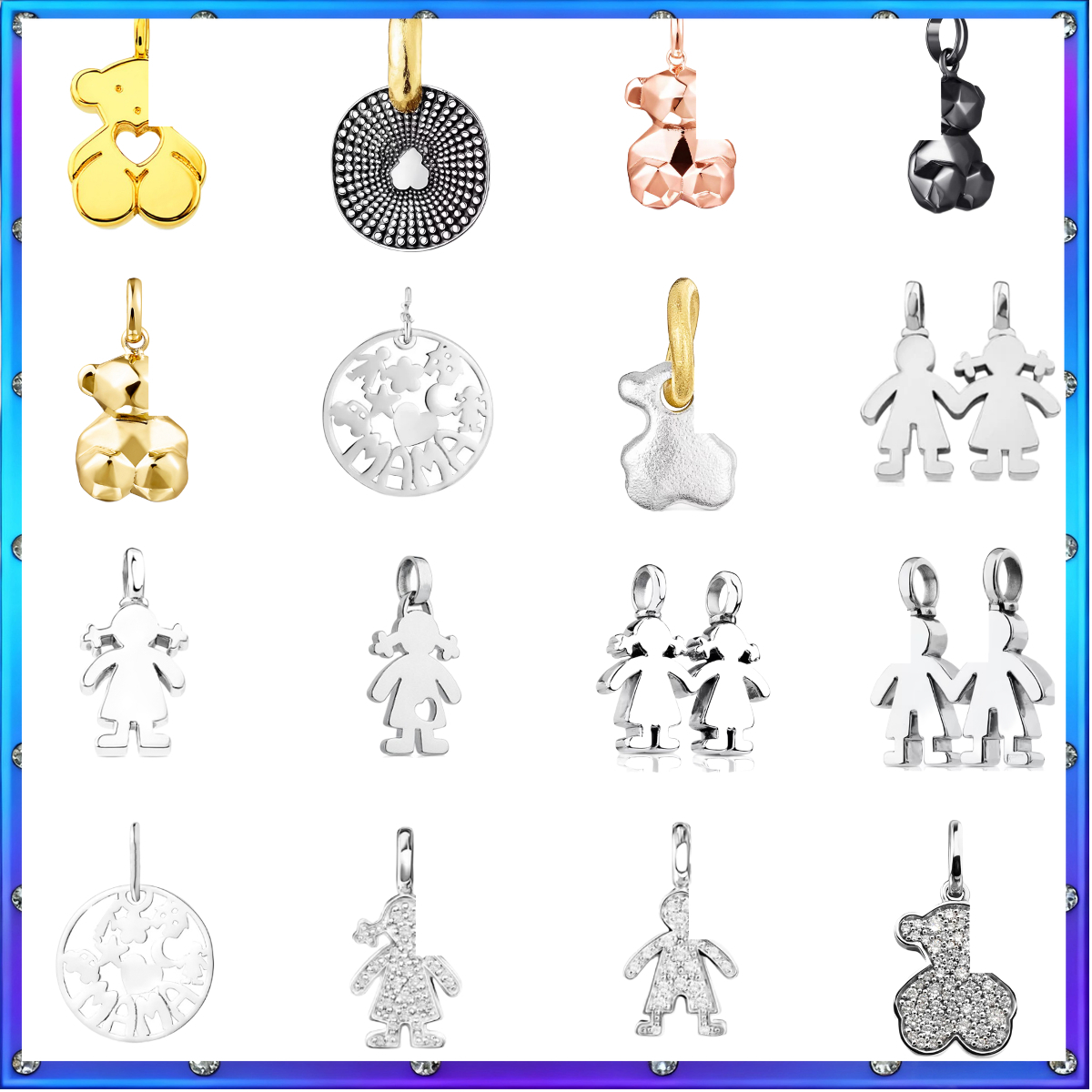 TOUS High-Grade Silver Pendant S925 - Modern Minimalist Style with Discount