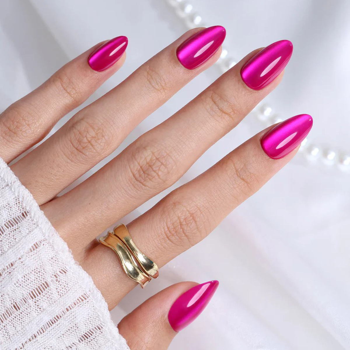 gel cateye pink soft gel presson nail tips they fit perfectly and naturally there are 16 sizes to choose from 32 reusable nail tips in total