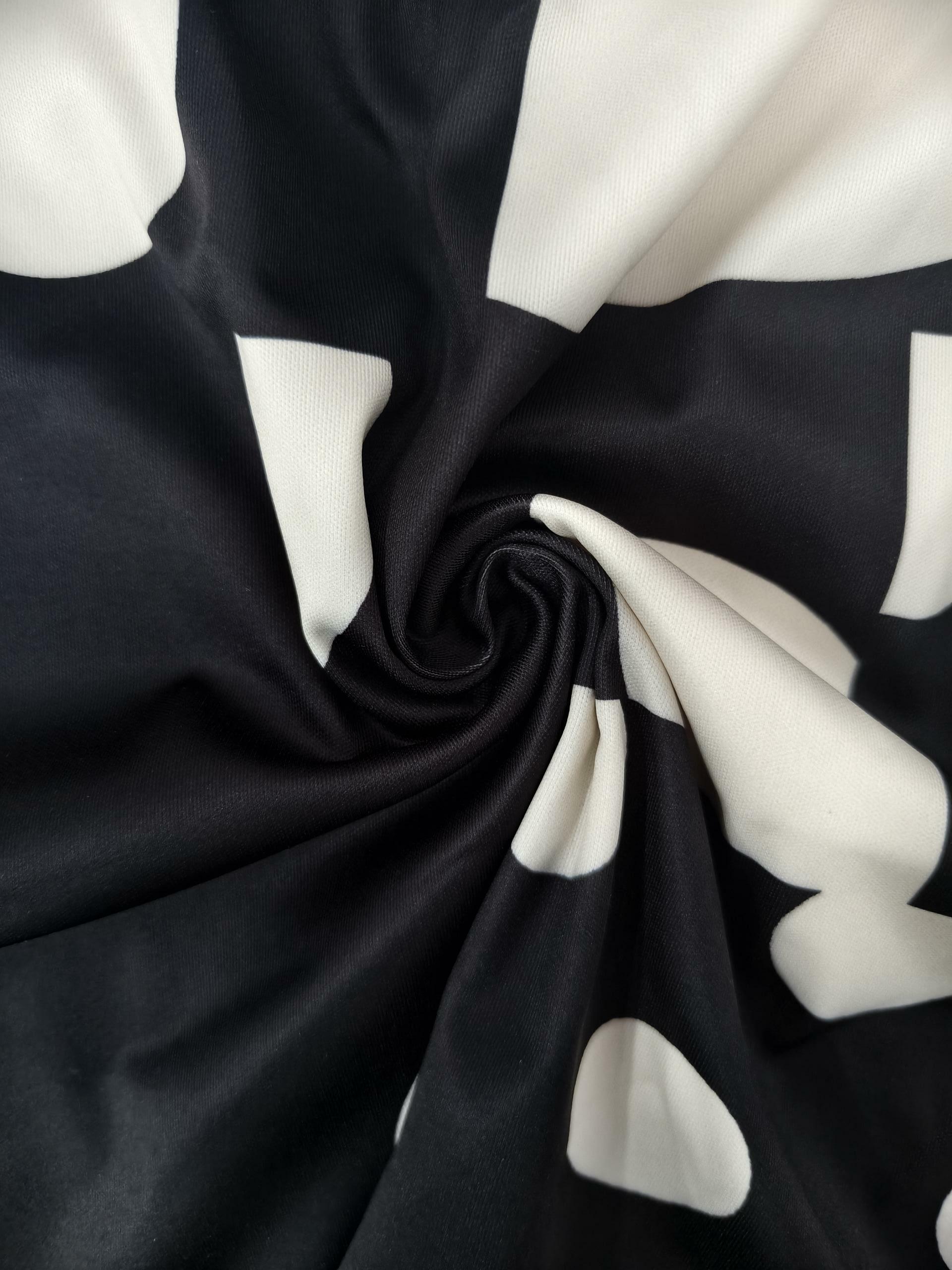 Women's Autumn & Winter New Fashion Commute High - Waist Midi Skirt, Geometric Printed Milk Silk Skirt-CF56229