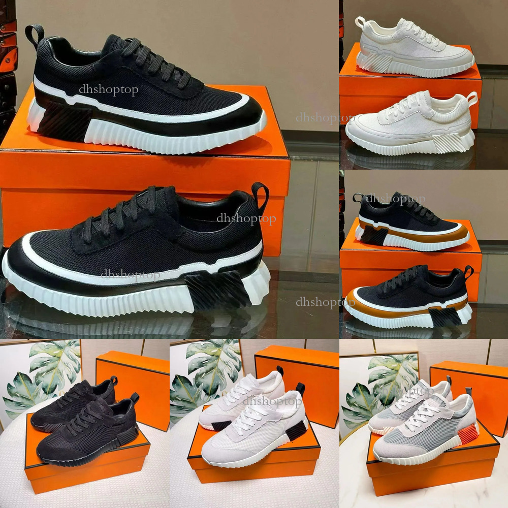 AAA Bouncing Designer Sneakers Suede Casual Shoes Trainers Breathable Mesh Running Shoe Men Bounce Sneaker Women Non-Slip Rubber Sole