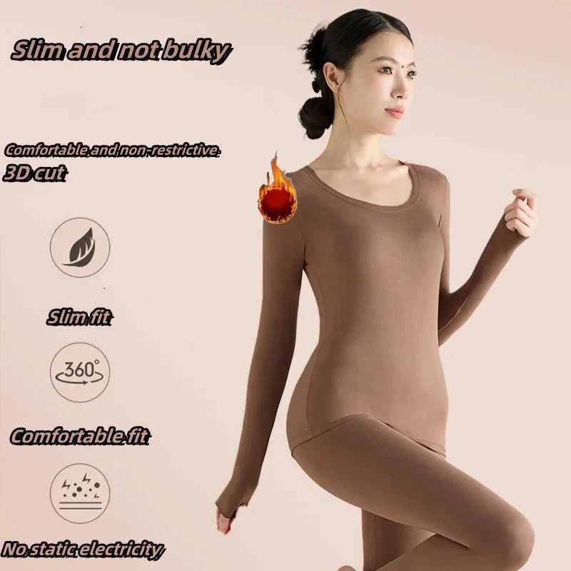 Womens thermal underwear mask beauty skin clothes muscle bottom clothes winter fall clothes fall pants womens suit botT251020