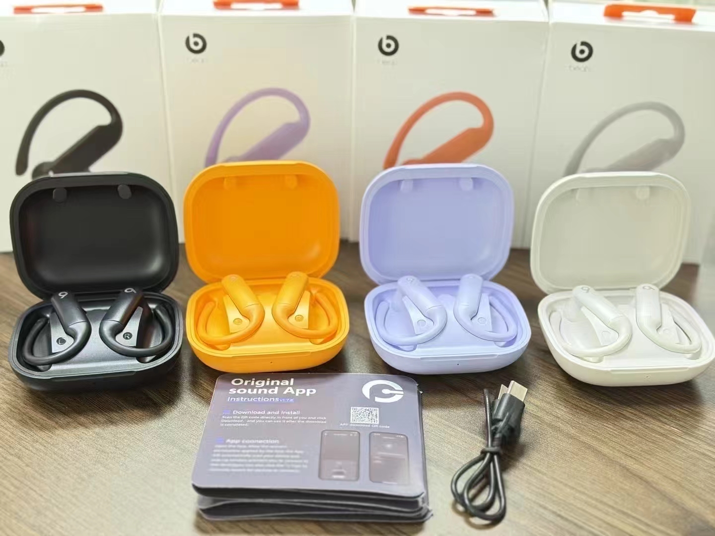 NEW Powerbeat Pro 2 Power Beat Wireless Headphone Ear Hook EarBuds Bluetooth Earphone Noise ANC Reduction Stereo Sound Headset