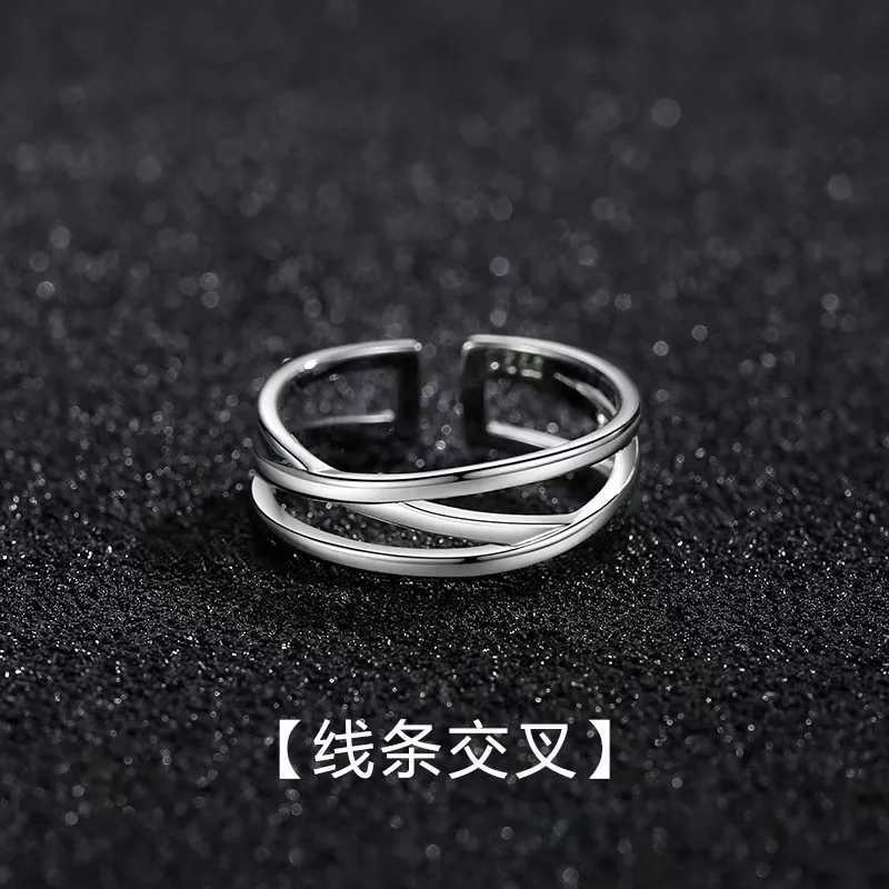 Multilayer Man And Woman Ring Irregular Geometric Ring for Women Simple Charm Retro Jewelry Gift J251020