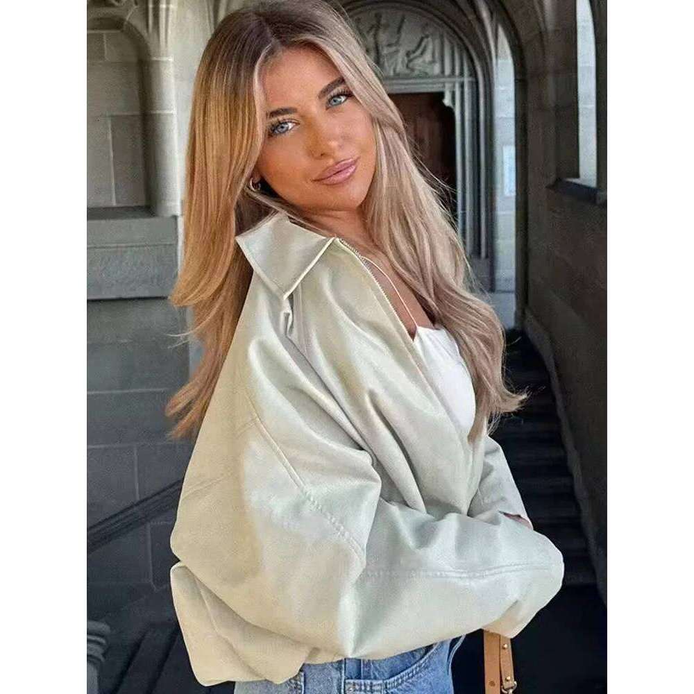 hoodie hoodie Vintage Leather Jacket Autumn Winter Fashion Short Long Sleeve Zipper Jackets Women High Street Leisure Coats jacket jacket