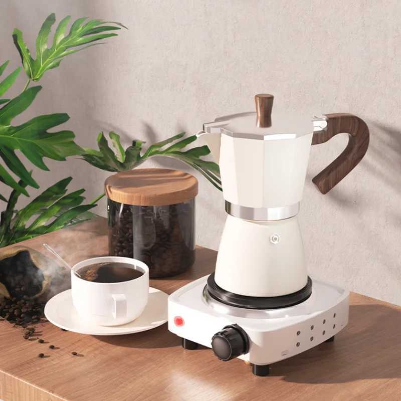 NXI Moka Pots 150300ML Vintage ic Coffeeware resso Aluminum Maker Cafe Accessories Maker Kettle Latte Stoves Y251020