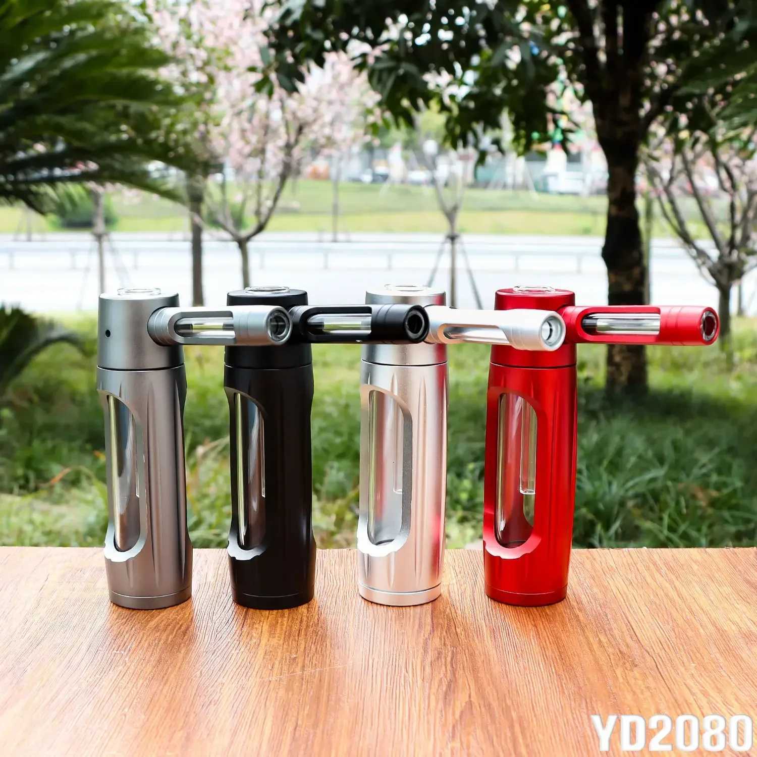 Handheld Smoking Pipe Grass Hookah Set with Dry Burning Glass Tobacco Bowl Cigarette Filters Shisha Pipes Smoke Accessories Y251020