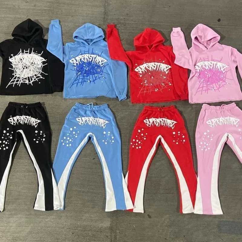 Streetwear Y2K Hoodies Men Harajuku Hip Hop Graphic Printing Loose Sweatshirts Women 2024 Punk Rock Gothic Clothes Tops Pants W251020