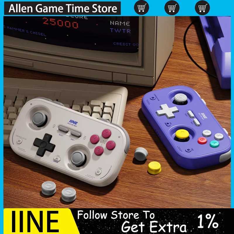 IINE Mini Retro Card Wireless Bluetooth Gamepads Portable Wired Dual Modes Gaming Controllers Joysticks For NS2 Switch2 Phone PC J251120