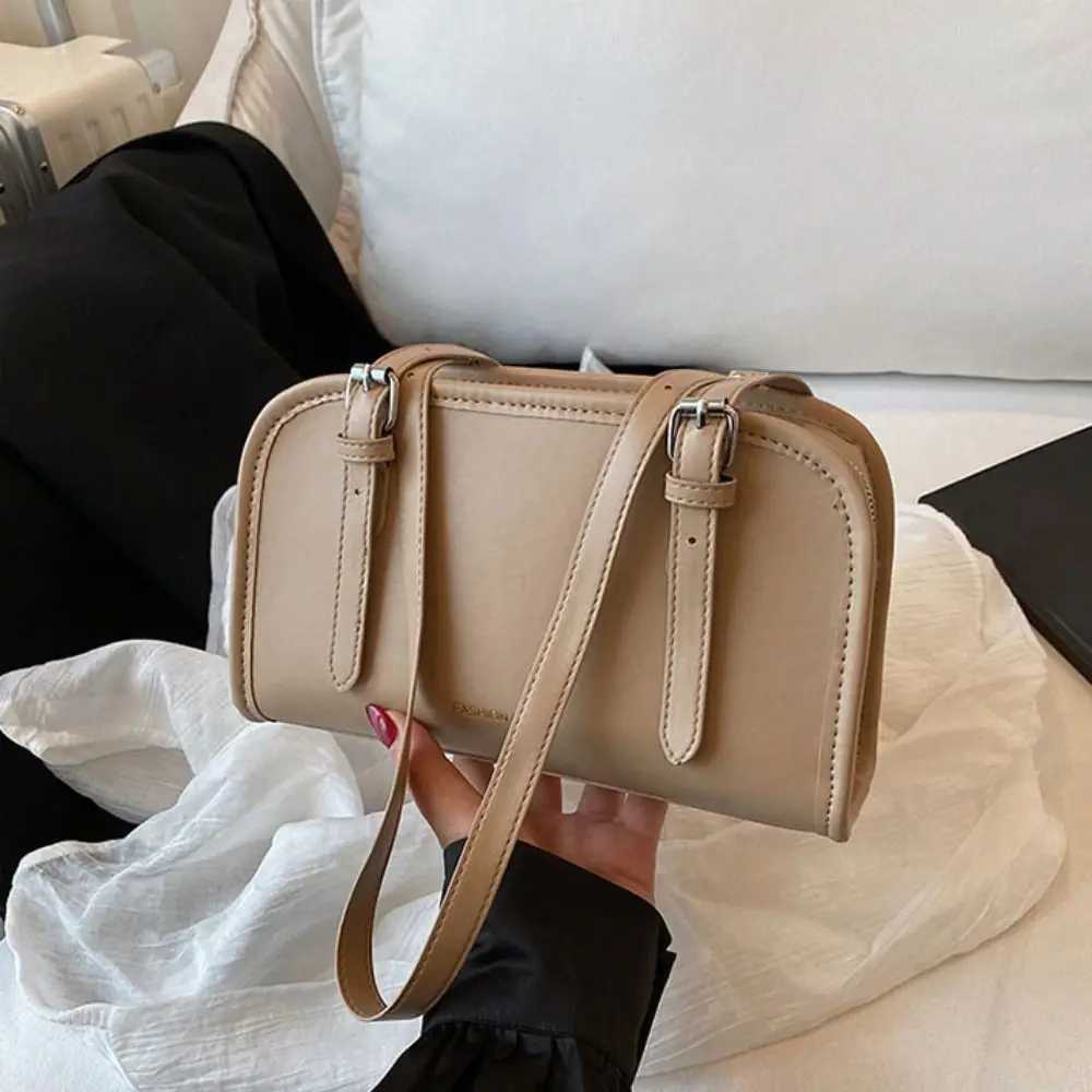 Fashion Solid Crossbody Bag Soft Luxury Shoulder Bag PU Leather Sweet Underarm Bag Purse GirlsT251020