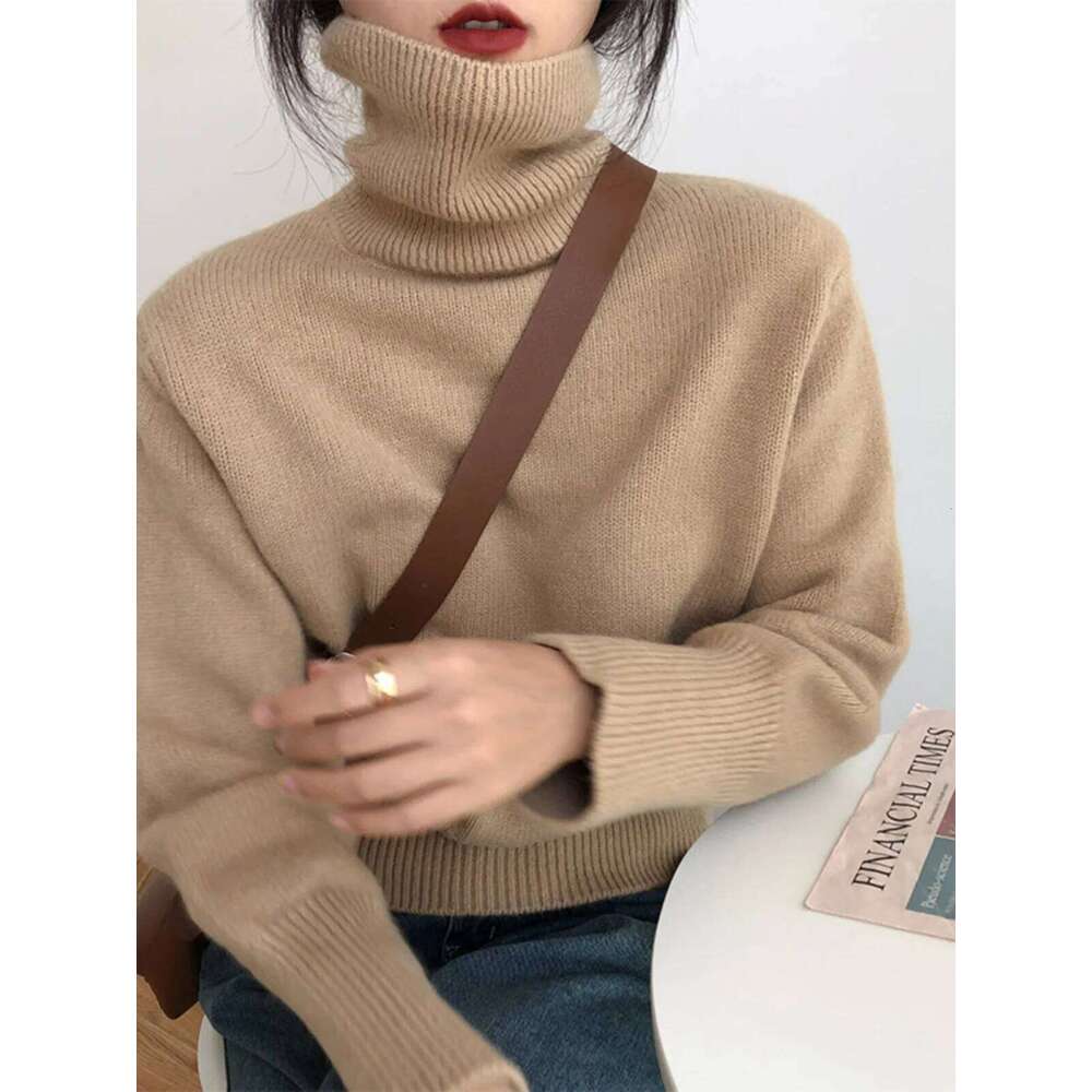 Retro Joker High Collar Cashmere Sweater For Women's Autumn And Winter New Product Great-Looking Bottoming Shirt Knit Top 251020 251020