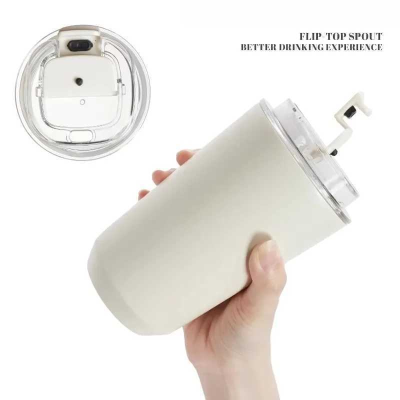 1PCS Thermos Cup Milky White Coffee g Car Insated Water Bottle Travel Stainless Steel Vacuum Flasks Drinking Kettle Y251020