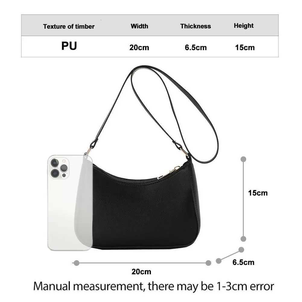 Womens Small Underarm Hobo Bag Vintage Style Top Handle Purse PU Leather Crossbody Shoulder Bag Chic PortableT251020