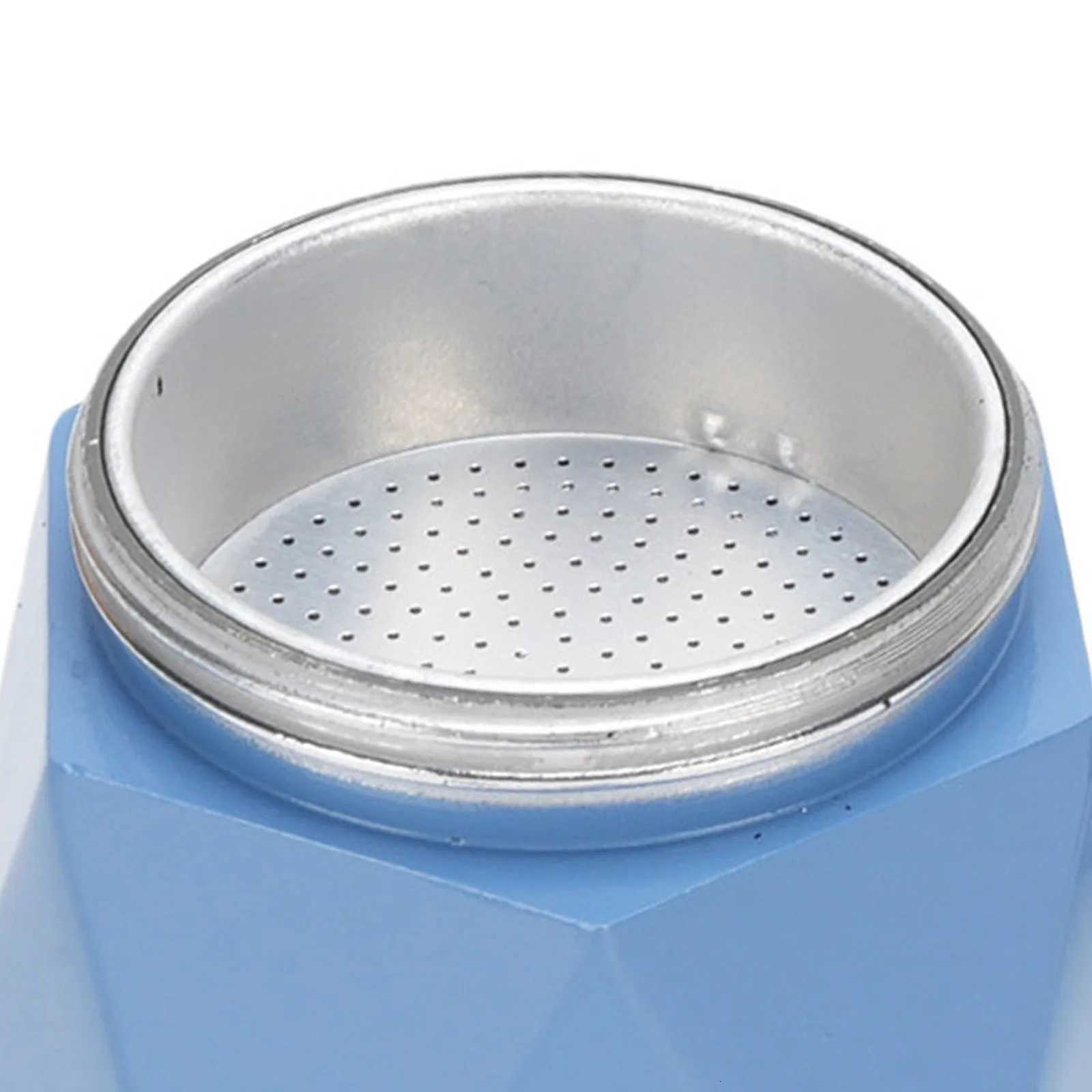 Stovetop Coffee Maker Anodi Anti Scald Italian Coffee Maker Aluminum 2 Cup Dual Valve Portable with Handle for Brewing Y251020