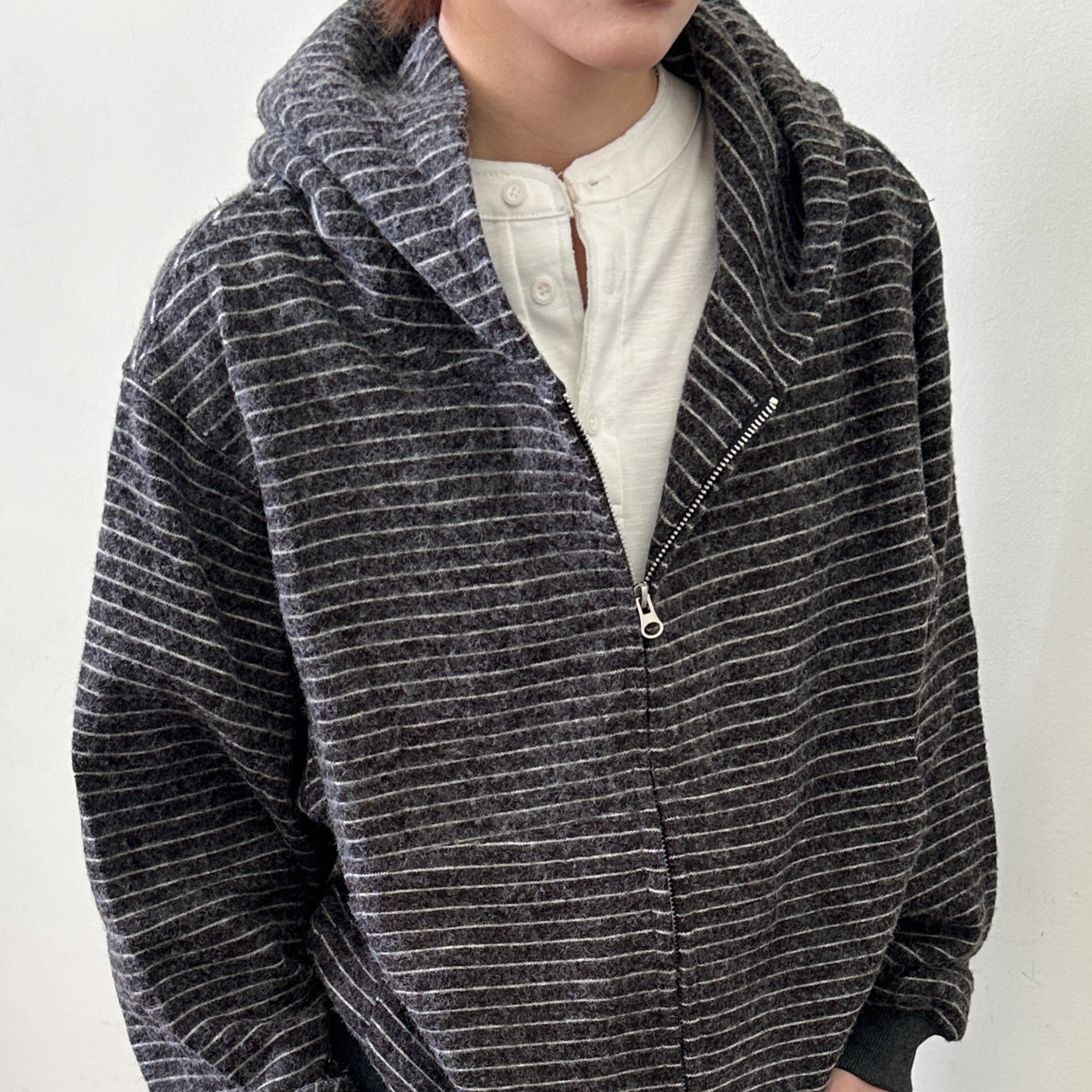 EME Early Autumn New Striped Fleece Comfortable Commuting Daily Designer Hoodie Jacket Tracksuit Men Polo Veste Coat Zipper Casual Hooded Loose Boxy S