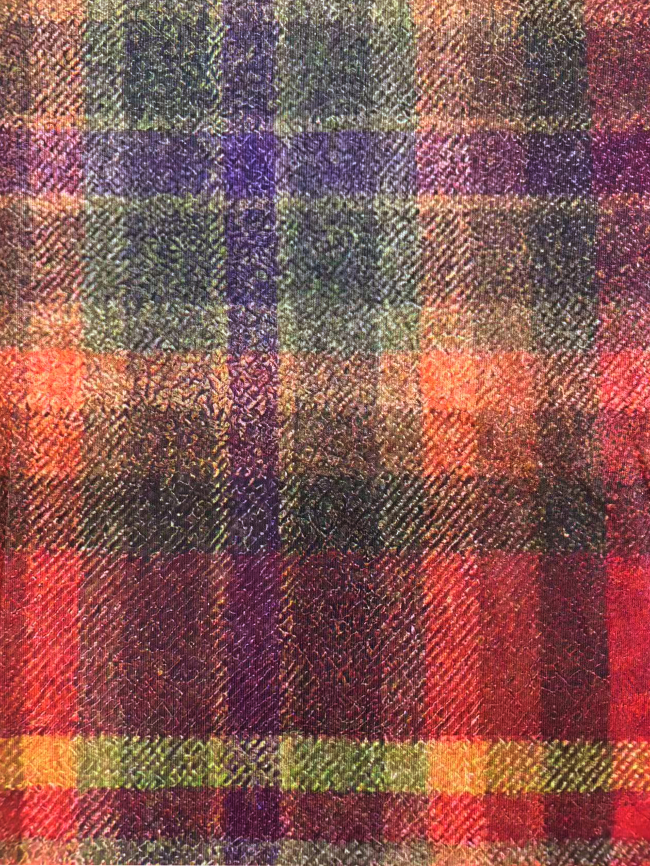 Women's Retro Plaid V-Neck Long Sleeve T-Shirt, Versatile Milk Silk Casual Top-CF40378