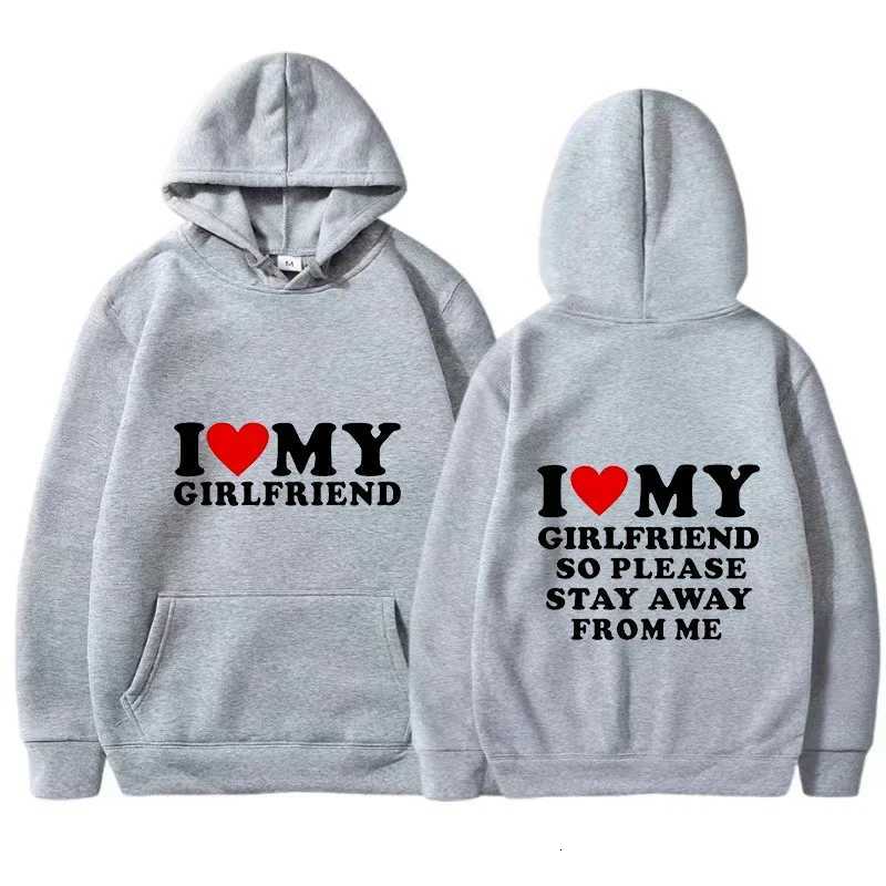 I Love My Girlfriend and I Love My Boyfriend Printed Hoodie Couple Fashion Sports Shirt Harajuku Casual Top W251020