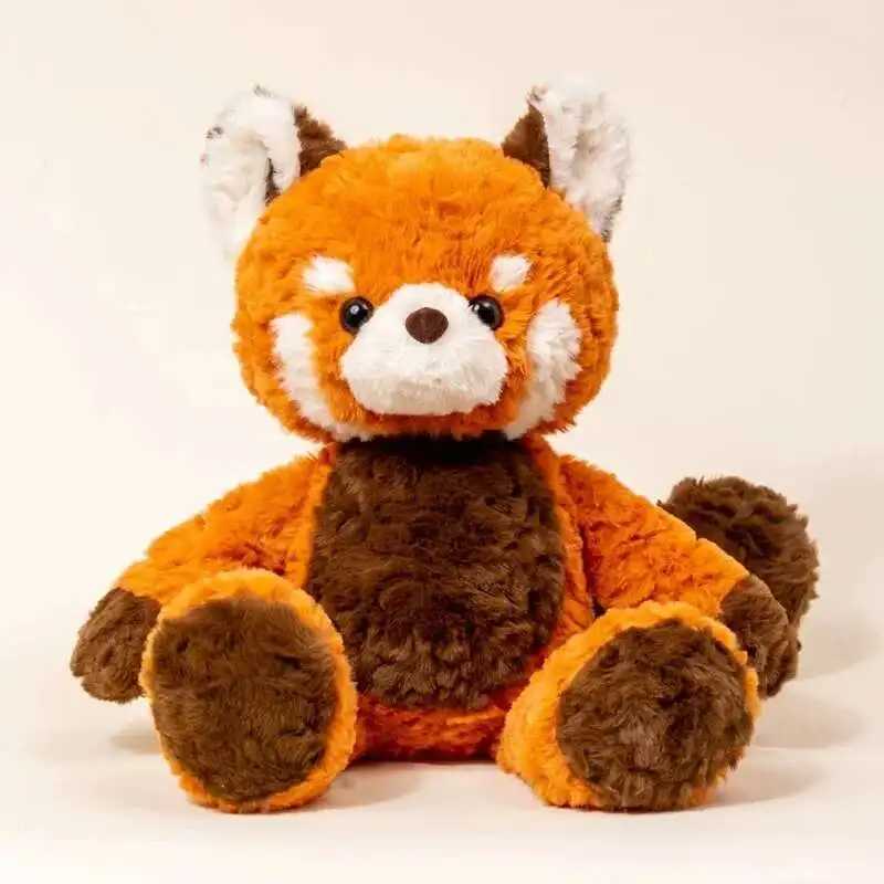 Cute Running Fox Bear Plush Toy Stuffed Soft Animals Raccoon Soft Doll Throw Pillow Birthday Xmas Gift for Girl J251020