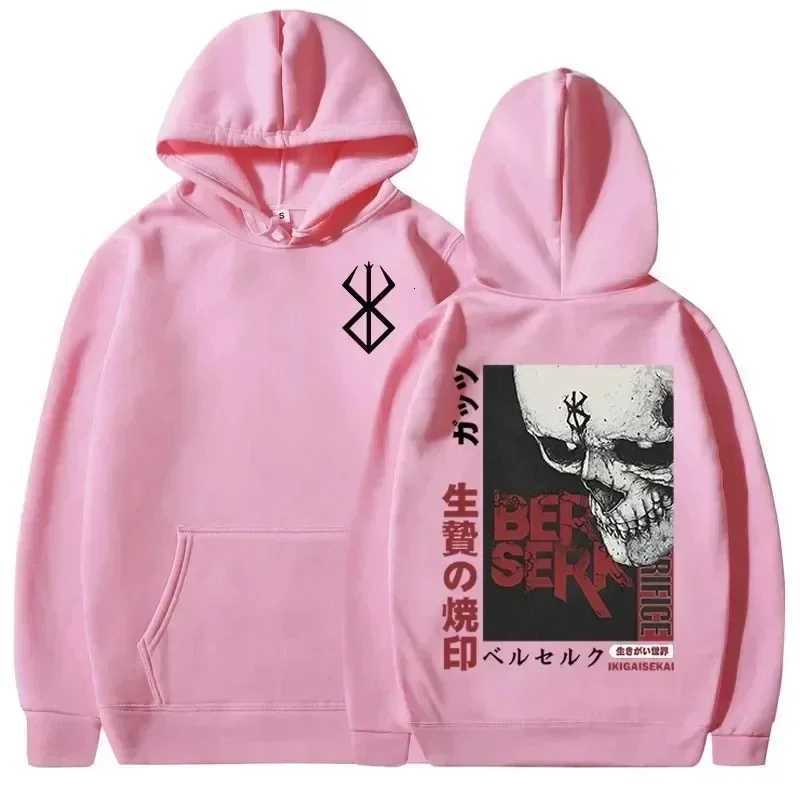 Mens Hoodie Casual Oversized Pullovers Anime Berserk Guts Graphic Print Hoodie Swordsman Casca Brand of Sacrifice Zodd Hoodies W251020