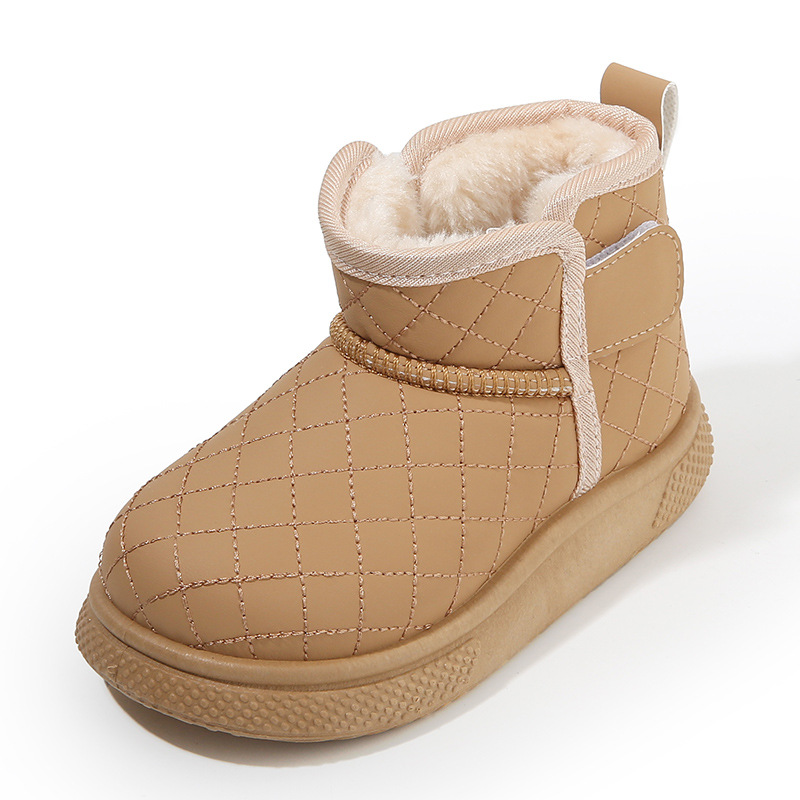 Boys Girls Snow Boots for Kids Toddler Plush Short Boots Children Infant Outdoor Shoes Cutefeet Boots Waterproof Anti Slip Sizes 21 - 32 C1193