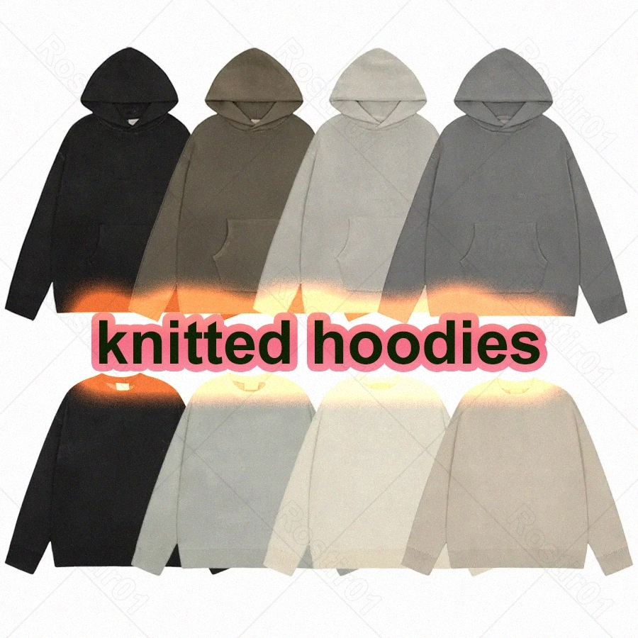 Designer essential sweater men hoodie Knitting Designer sweaters womens for Long Sleeve Hoody Sweatshirts Knitted Top silica gel Suit pQBEO#