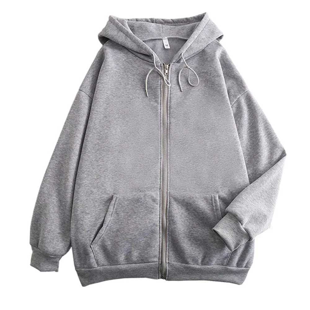 Womens Long Sleeve Zip Closure Breathable Lightweight Sweatshirts Perfect Autumn Hoodie Jackets in Casual Street Style W251020