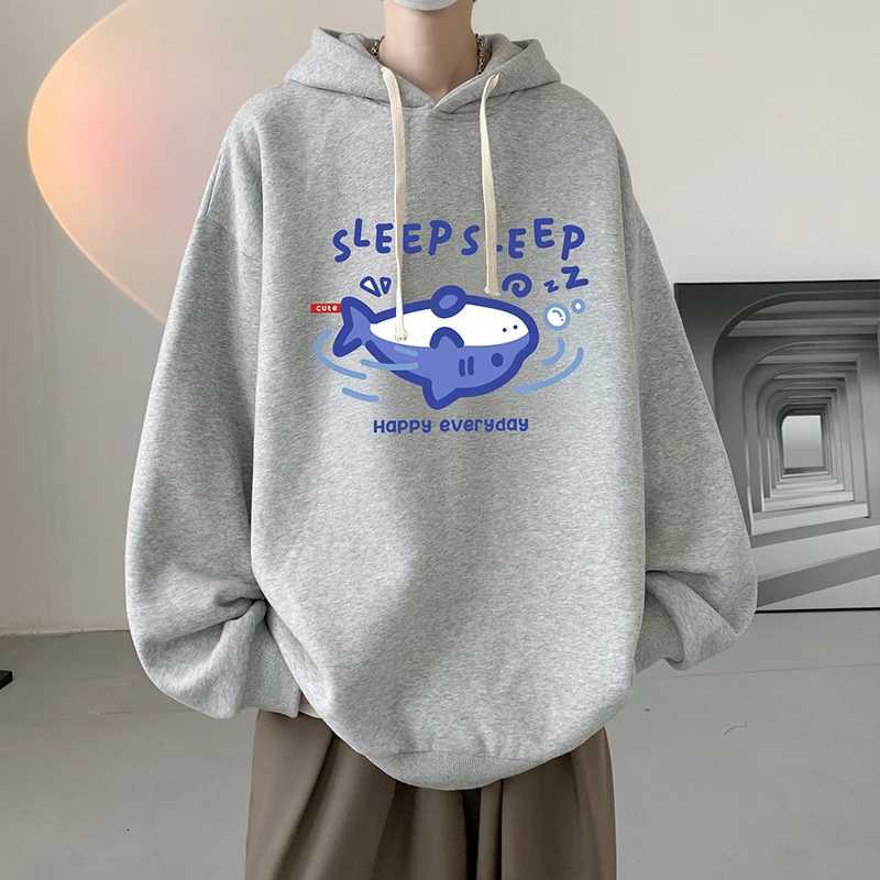 Funny Mens Oversized Hoodie Black 7XL Hoodies with Hat Oversize for Men Anime Print Man Casual Wear Hoody Male Sweatshirt W251020