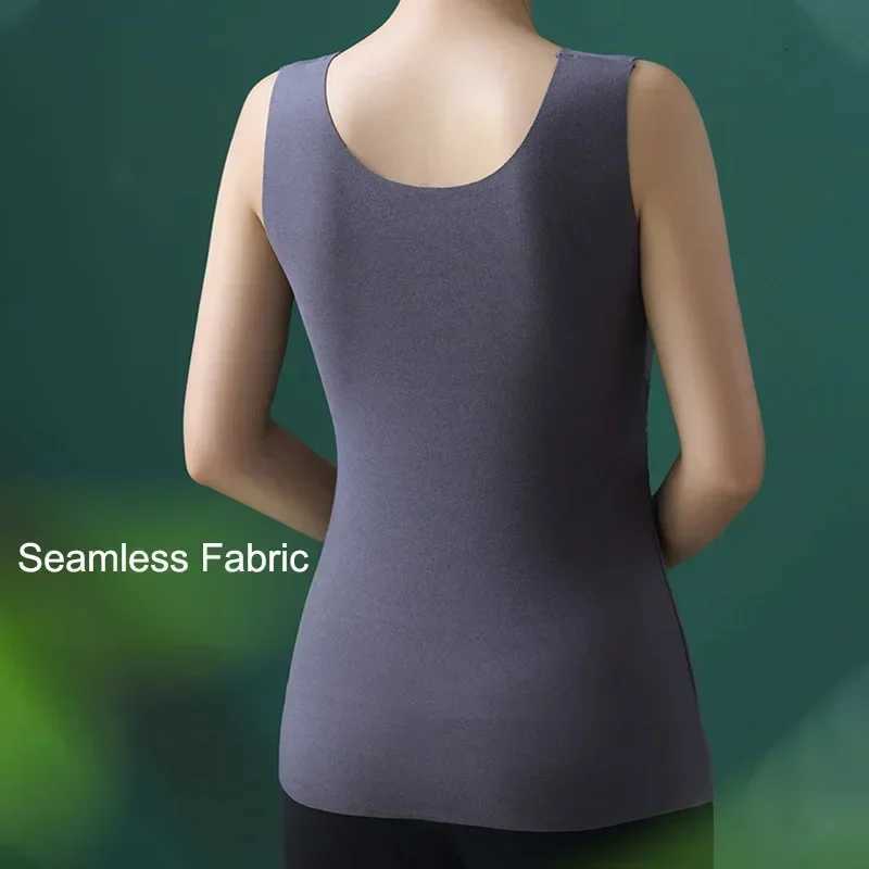 New Women Vest with Chest Pads Lace Camisole Vneck Bra with Chest Pad Slim Traceless Vest Womens Warm for Wear for LadiesT251020