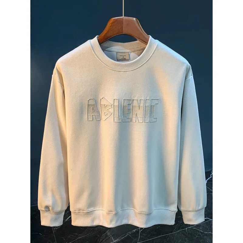 Loose hoodie mens plus size trendy embroidered long sleevedshirt with drawstring round neck casual sportswear W251020