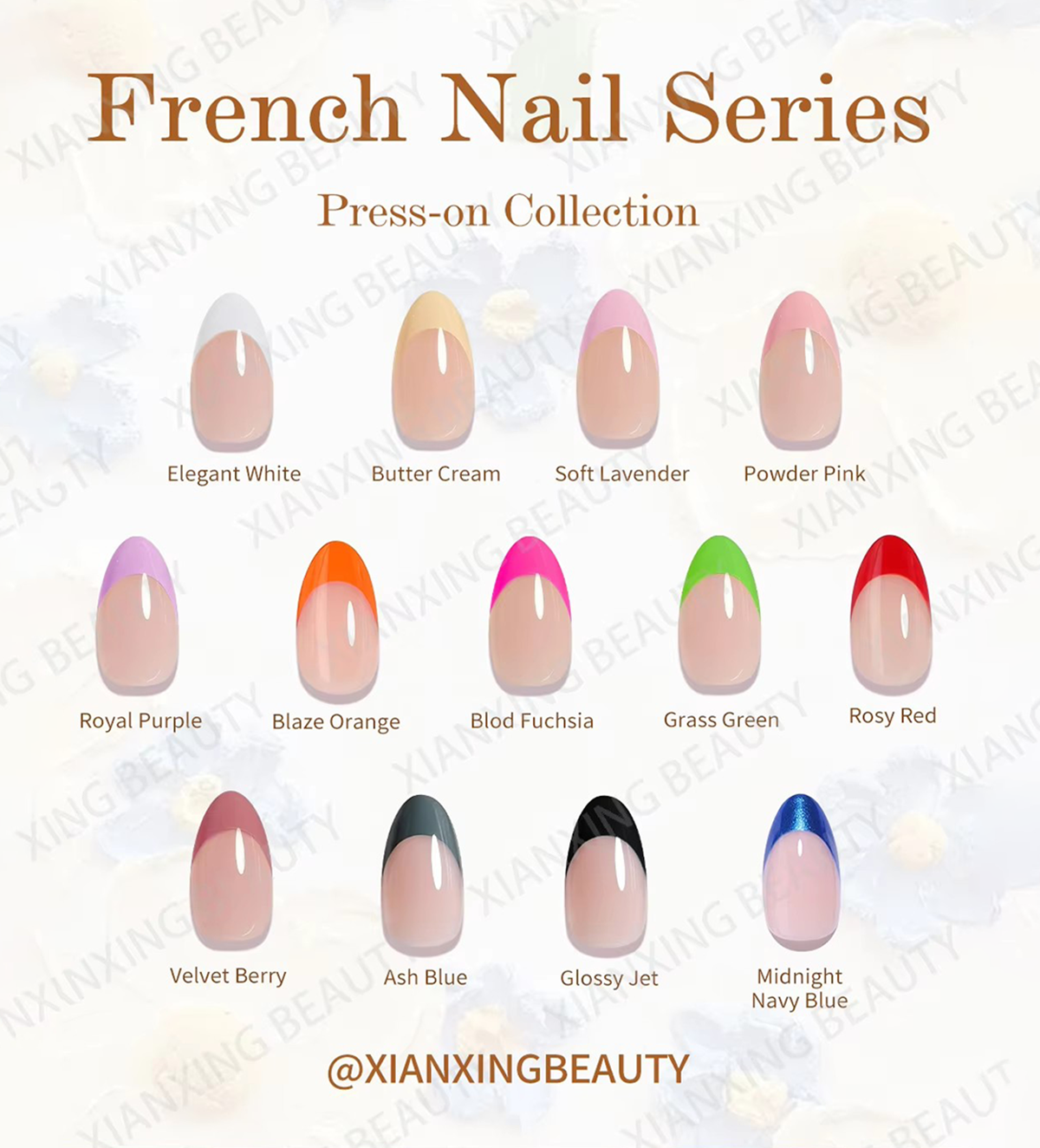 30pcs French Pink Duckbill Fake Nails Leopard Flower Print Press on Nail Wearable Detchable Sweet Cool Spicy Girl False Nails
