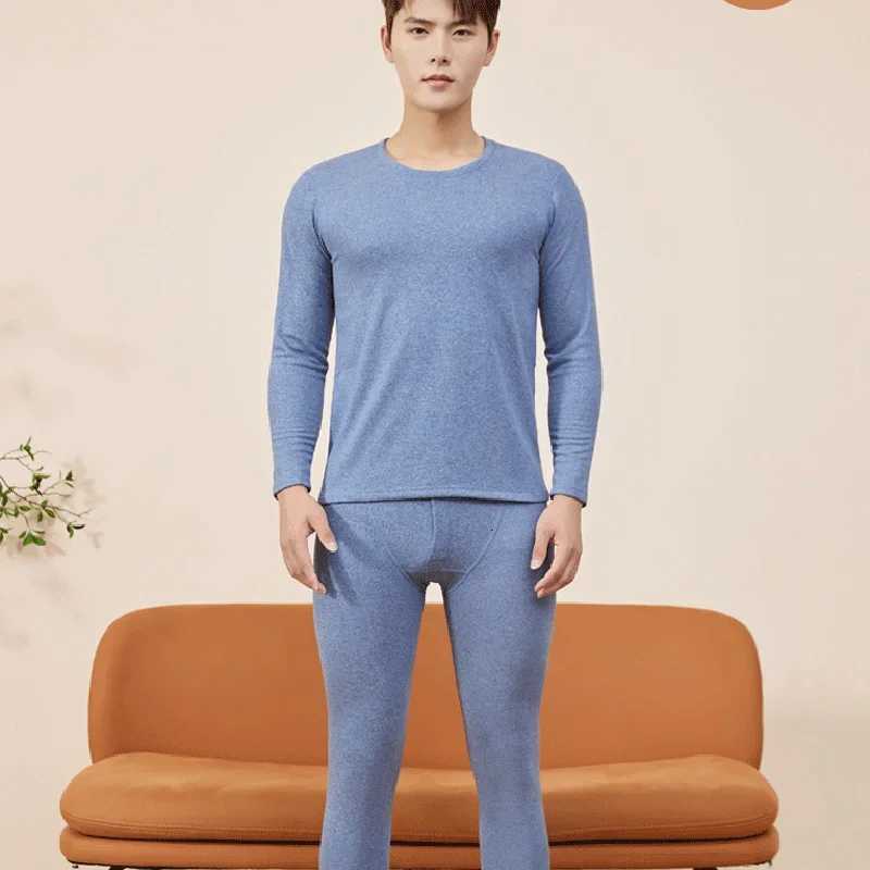 Velvet Thick Warm Long John Women Winter Clothes Wool Thermal Underwear For Men Plus Size Thermal Set Female Second Skin SuitT251020