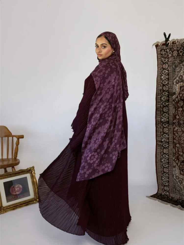 1Pcs Fashion Watercolor Print Hijab Islam Ramadan Women Bohemian Soft Muslim Hijabs Foulard Femme Shawl Wrap Scarf Headscarf 251017BJ - view 3